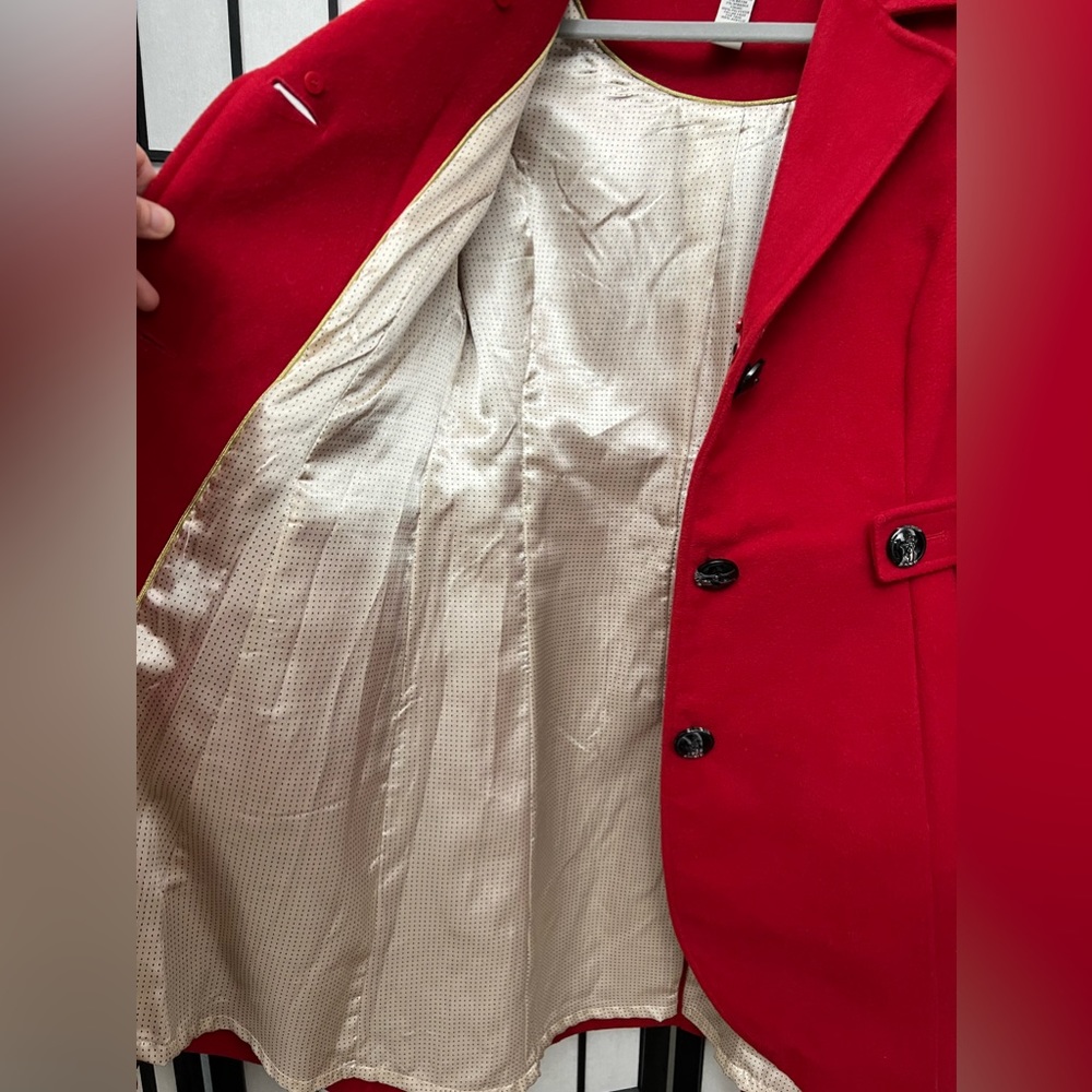 American Rag Red Pea Coat - Picture 5 of 5